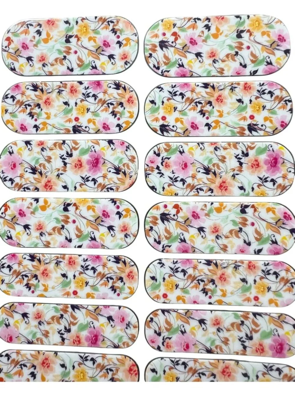 Jamberry Nail Wraps Icy Rose Polka /Sunday Brunch Floral Designs 1 Sheet Each